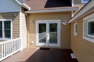 Beautiful back door and deck in the home