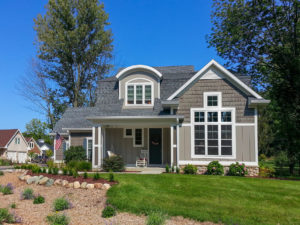 Exterior of home with new windows